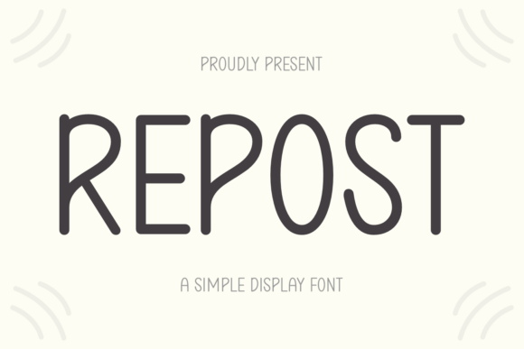 Achieve Modern Clarity with the Repost Font