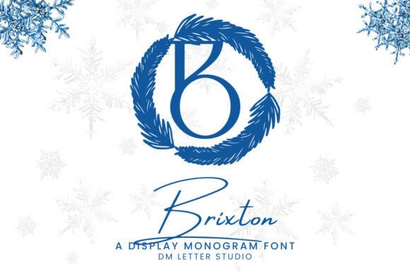 Brixton Monogram: A Modern Typeface for Boutique Branding