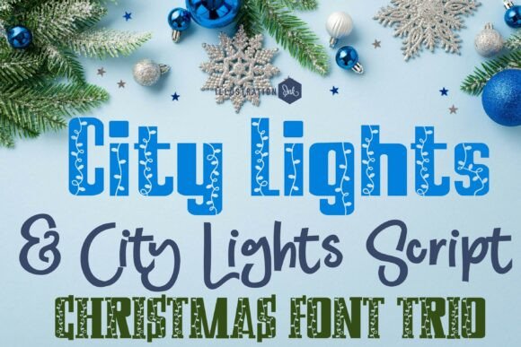 City Lights Trio: A Festive Font Collection