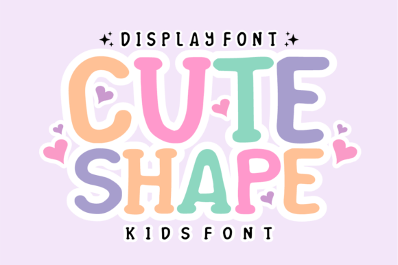 Cute Shape: The Font That Brings Playful Energy to Any Design