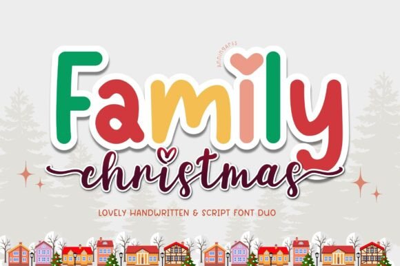 Family Christmas Duo: The Font Pairing for Festive Designs