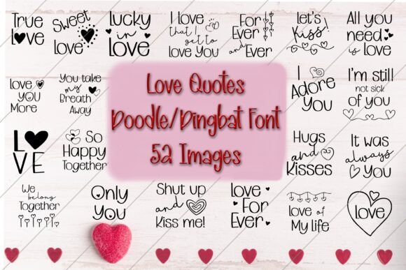 Love Quotes: The Doodle Font That Says It All