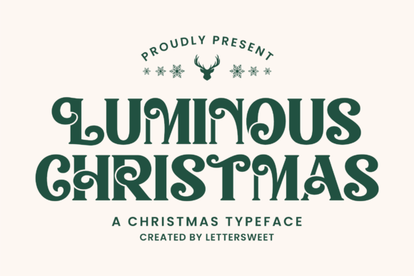 Luminous Christmas: A Warm, Playful, and Elegant Display Font