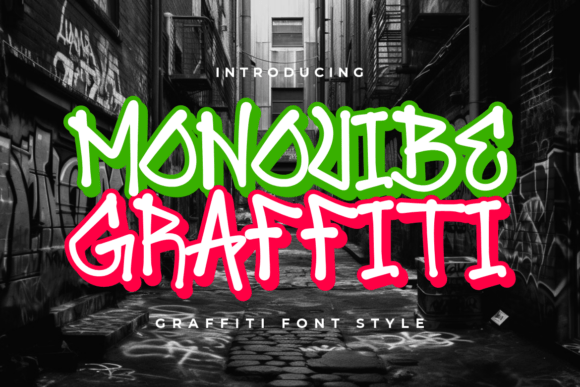 Monovibe Graffiti: The Bold Monoline Font for Urban Design