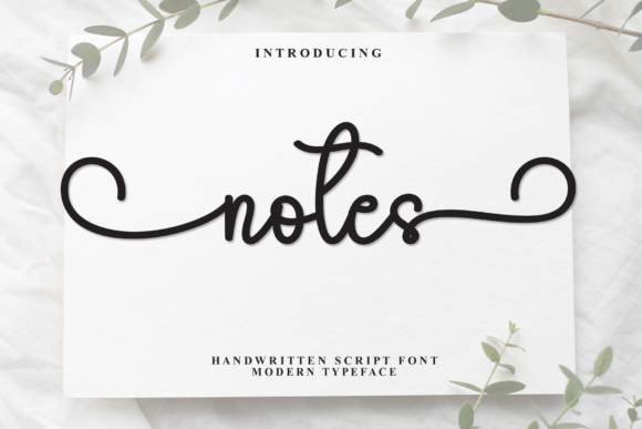 Notes: The Modern Handwritten Script for Elegant Design