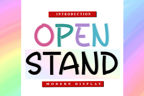 Open Stand: A Playful Font for Modern Branding