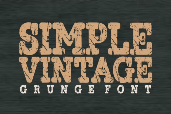 Simple Vintage: A Typeface with Rugged Character