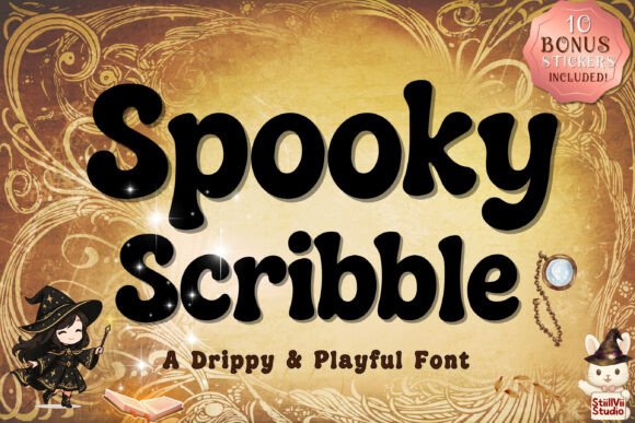 Spooky Scribble: The Bubbly Halloween Font That Feels Like a Party