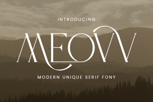 The Meovv Font: Where High-Fashion Elegance Meets Typographic Art