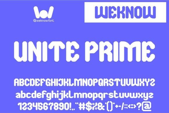 Unite Prime: A Futuristic Typeface for Modern Creators